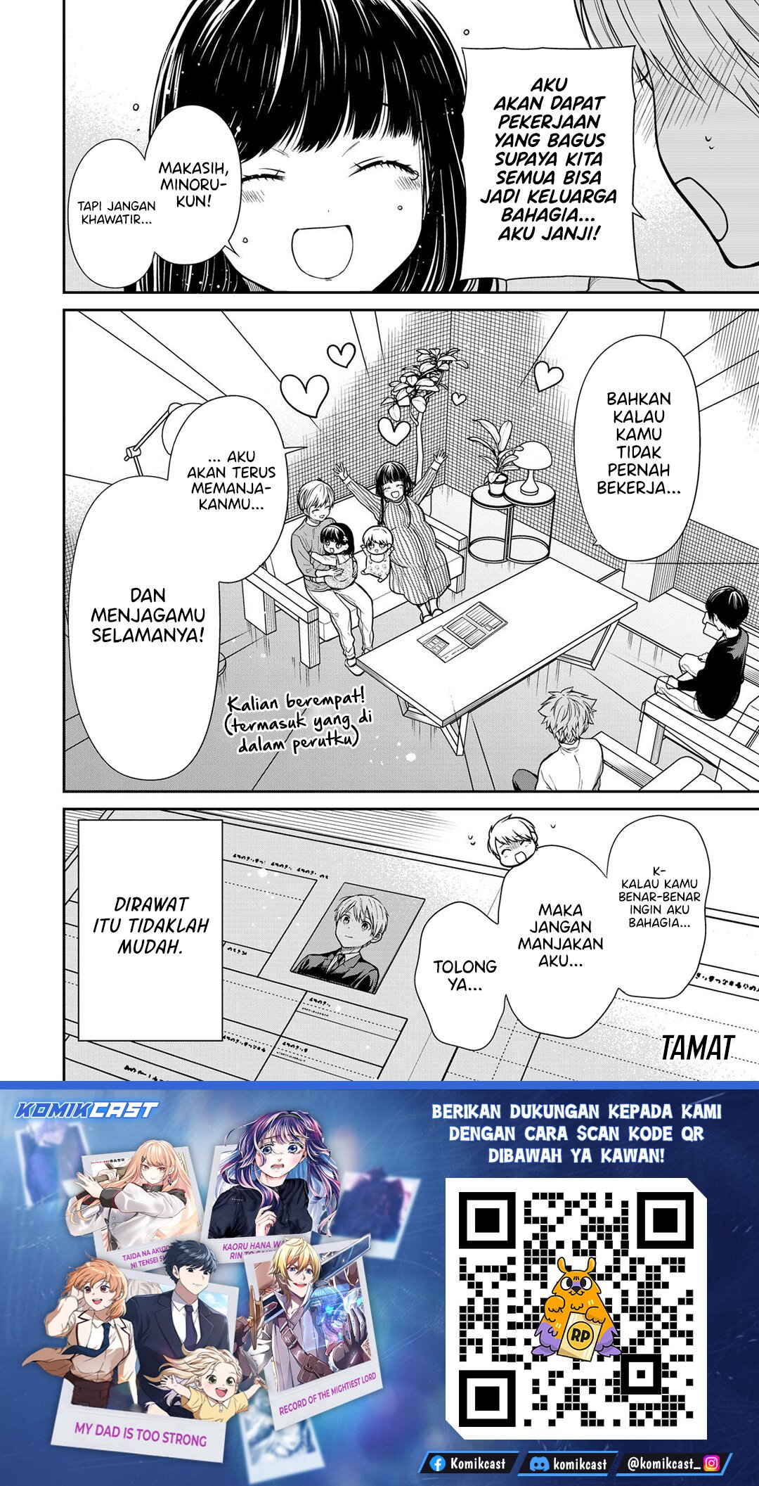 Danshi Koukousei wo Yashinaitai Onee-san no Hanashi Chapter 362 Bahasa Indonesia
